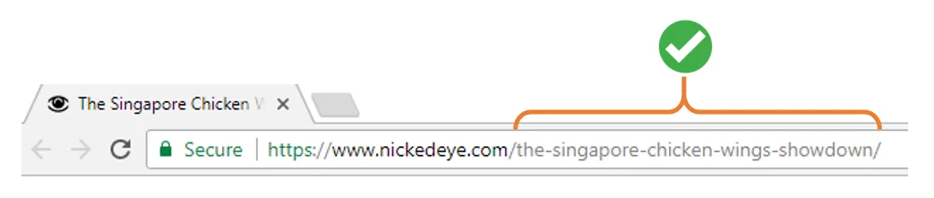 Example of a human-readable, dash-separated URL