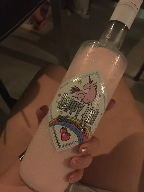 Happy End German Unicorn Milk Liqueur bottle