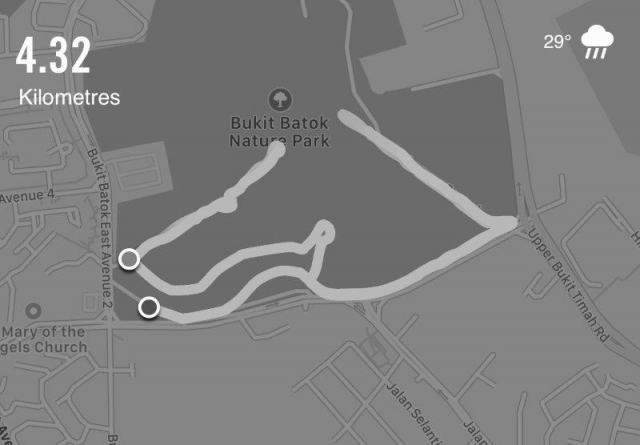 bukit batok nature park lorong sesuai route sample 1
