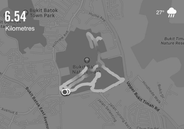 bukit batok nature park lorong sesuai route sample 2