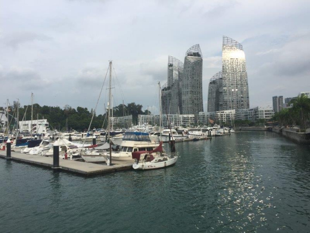 keppel bay bridge viewing reflections