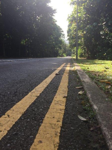 lorong sesuai going down slope low view