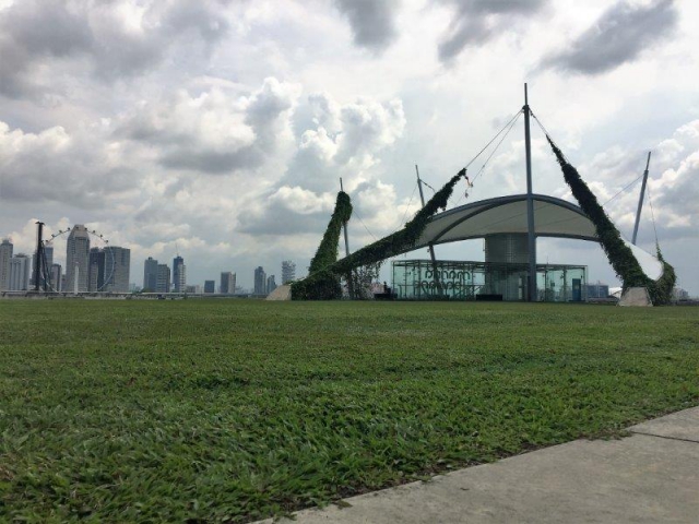 marina barrage rooftop
