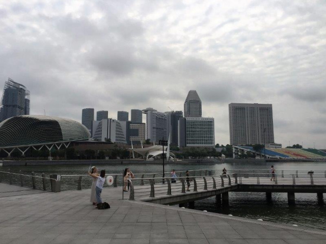marina bay merlion park